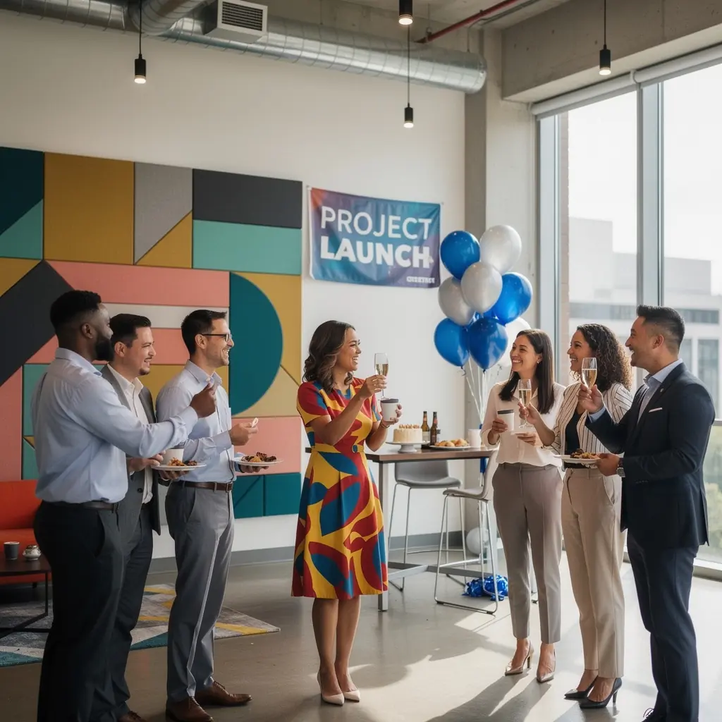 Przykład biura z otwartym układem, zachęcający do współpracy i kreatywności.